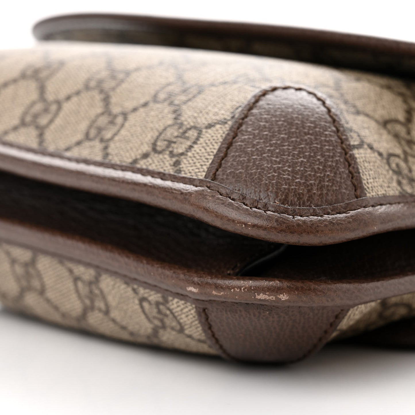 GG Supreme Monogram Web Small Neo Vintage Double Flap Messenger Bag Beige New Acero