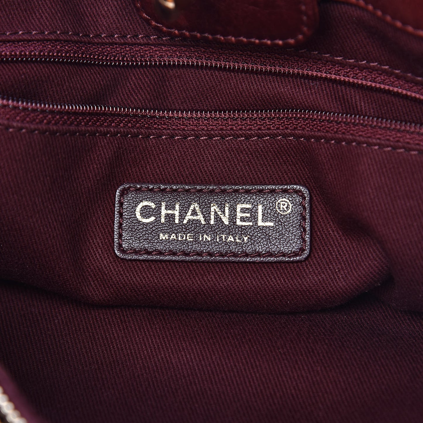 Calfskin Quilted Medium Soft Elegance Tote Burgundy
