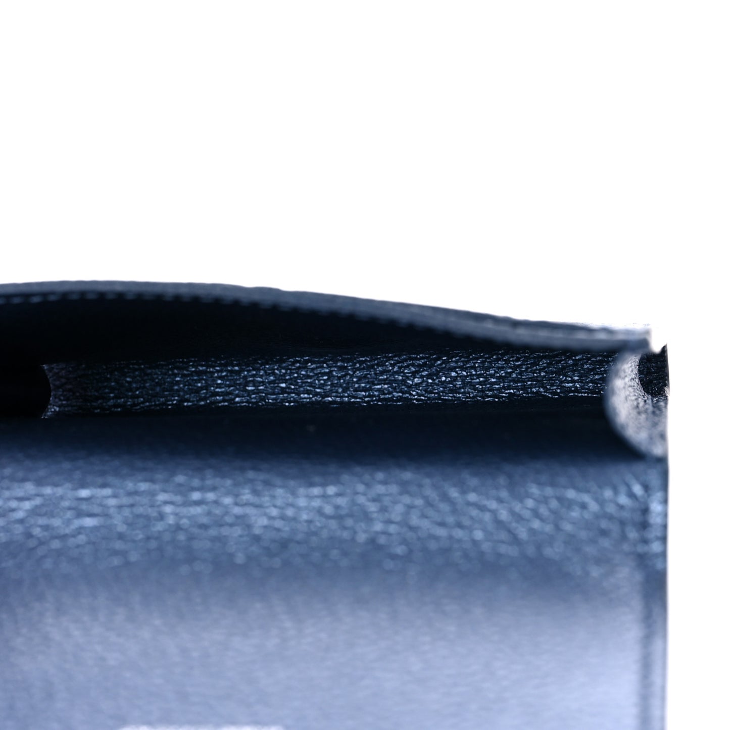Metallic Monogram Business Card Holder Navy Nacre