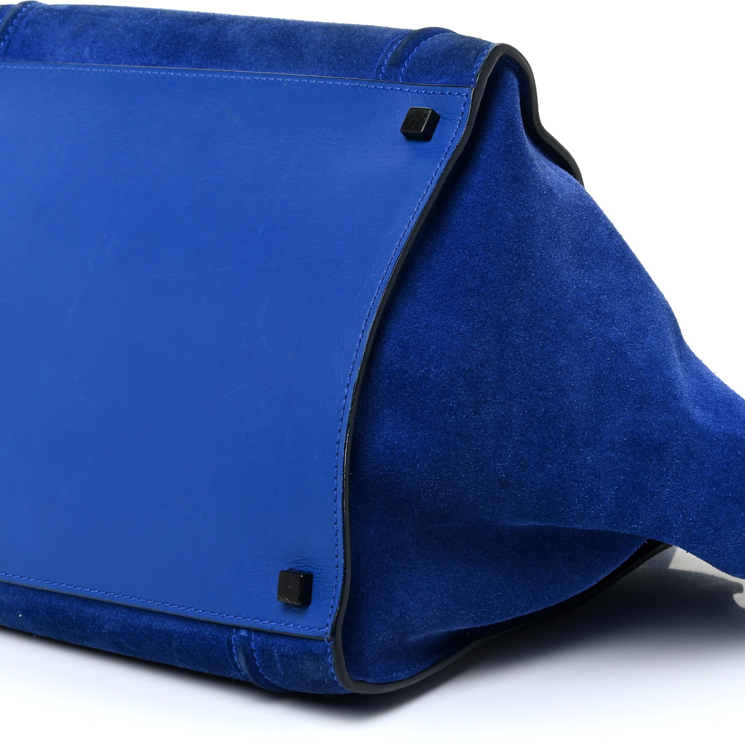 Celine Suede Medium Phantom Luggage Colbalt Blue 8 of 34