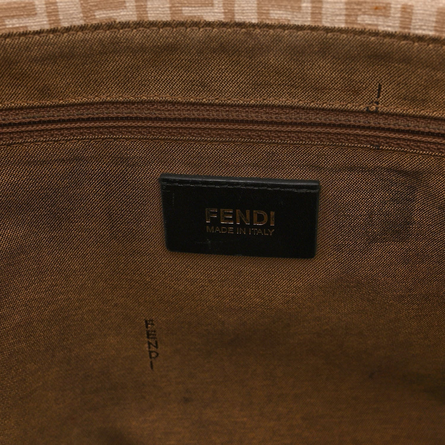 Fendi Zucchino Spalmati Forever Tote Crema Ecru 6 of 17