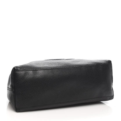 Gucci Pebbled Calfskin Medium Soho Chain Shoulder Bag Black 4 of 10