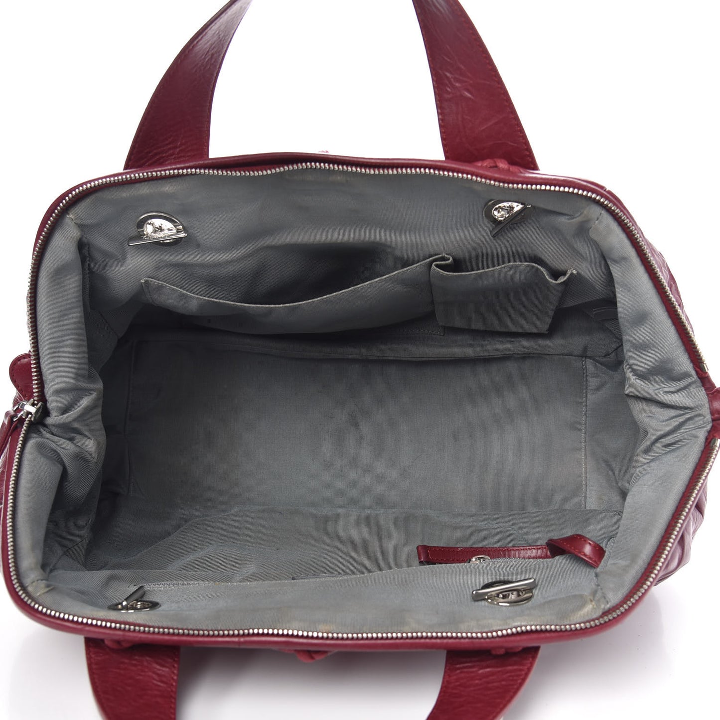 Calfskin Ultra Stitch Bowler Red