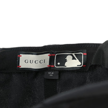 Gucci X MLB Cotton NY Yankees Baseball Hat 57-61 Black 6 of 7