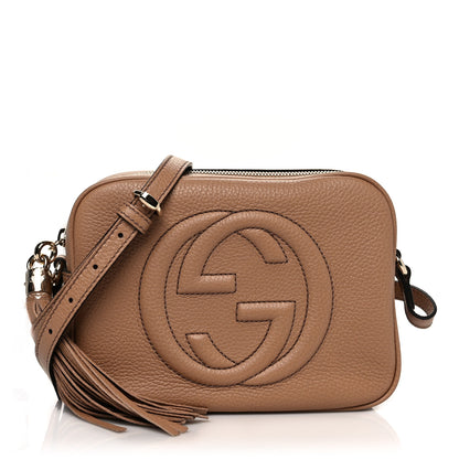 Gucci Pebbled Calfskin Small Soho Disco Bag Camelia 1 of 11