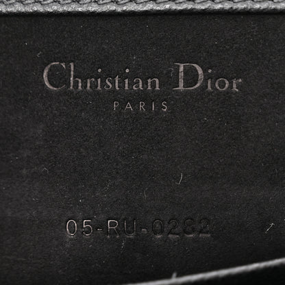 Christian Dior Grained Calfskin Saddle Chain Pouch Black 5 of 9