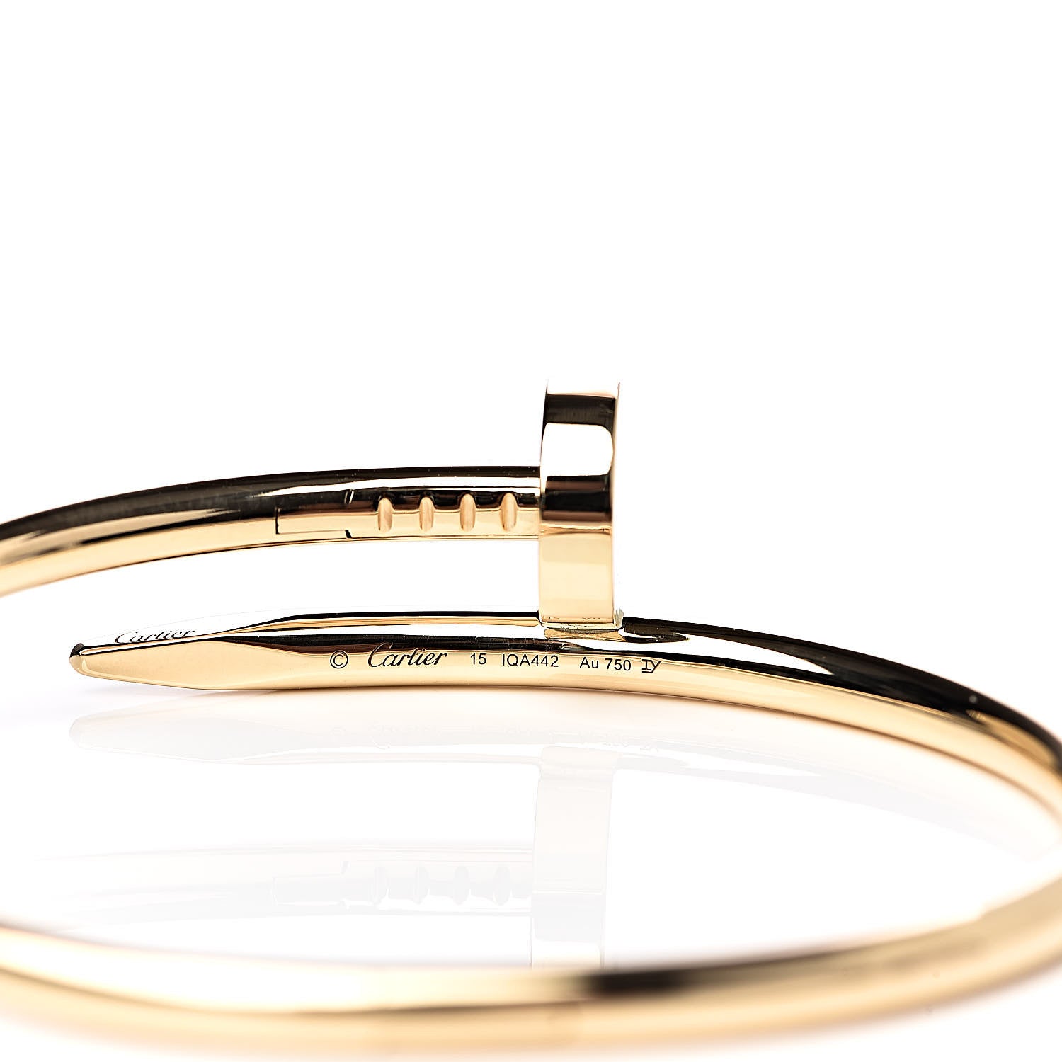 Cartier 18K Yellow Gold Juste Un Clou Bracelet 15 4 of 5