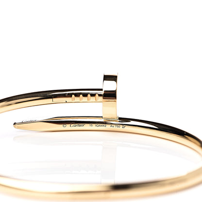 Cartier 18K Yellow Gold Juste Un Clou Bracelet 15 4 of 5