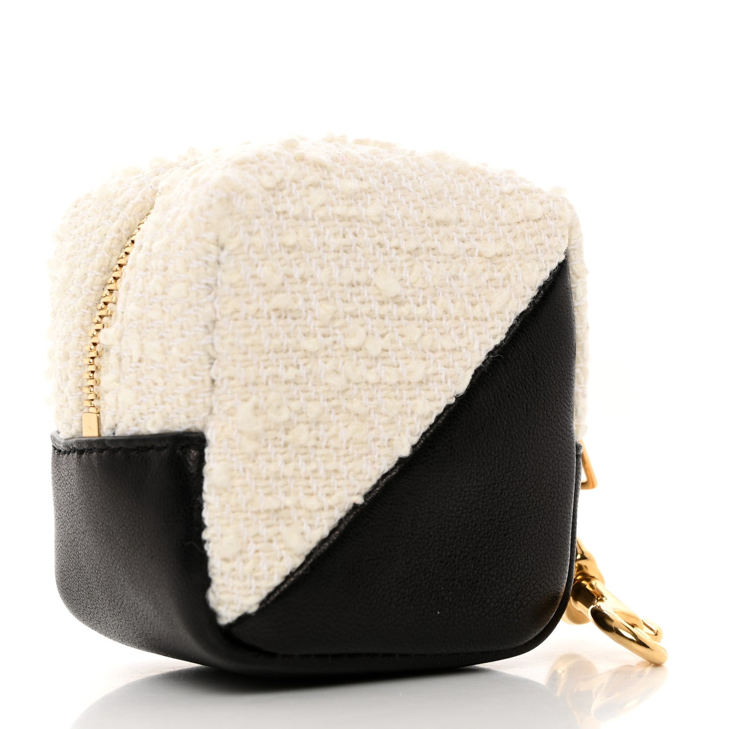 Boucle Jaime Cube Charm Keychain Black White