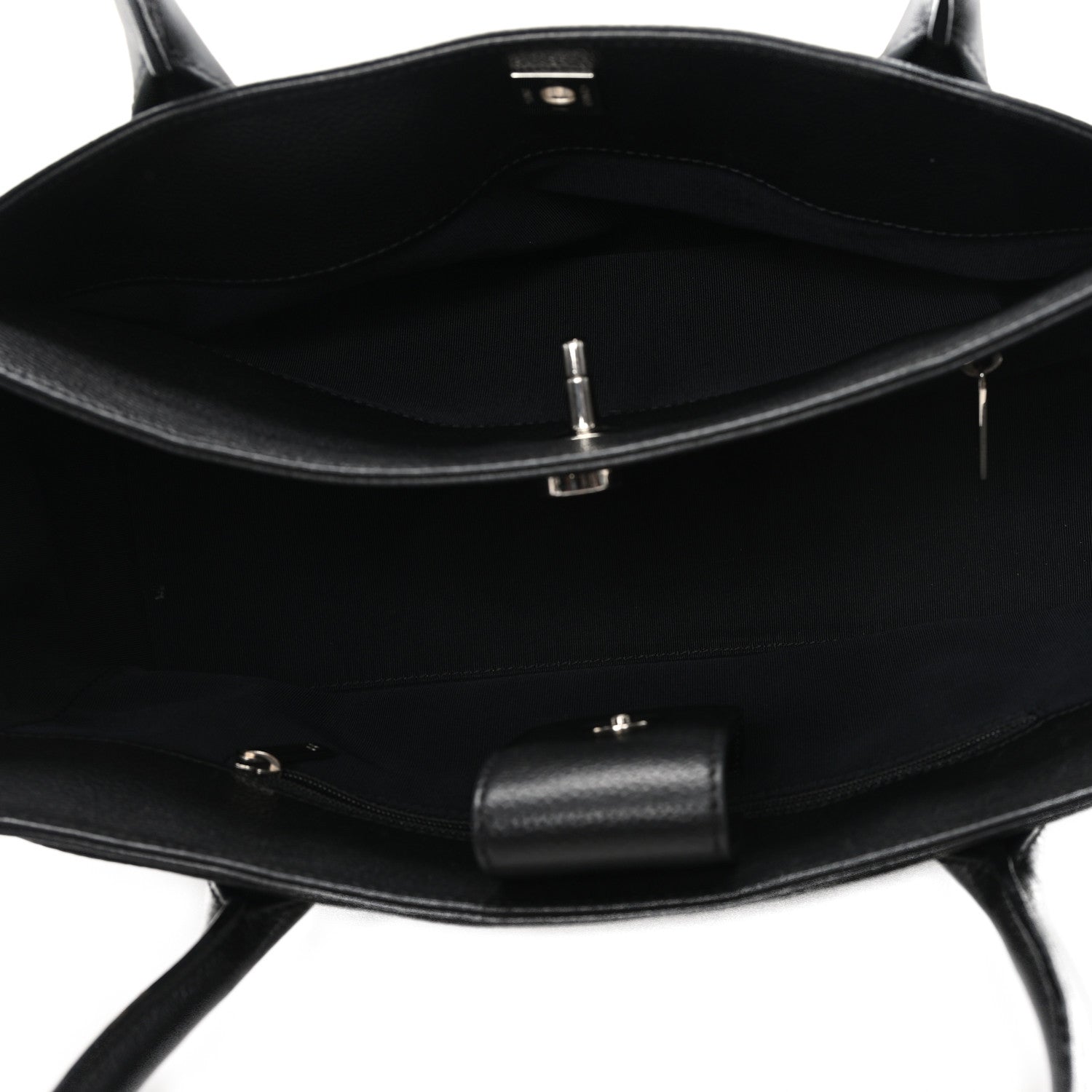 Chanel Calfskin Small Cerf Executive Shopper Tote Black 6 of 13