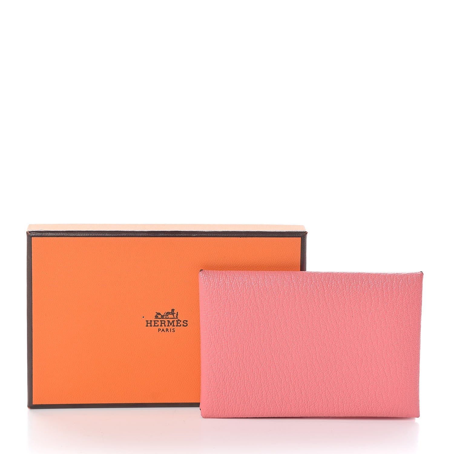 Hermes Chevre Mysore Calvi Card Case Rose Ete 7 of 7