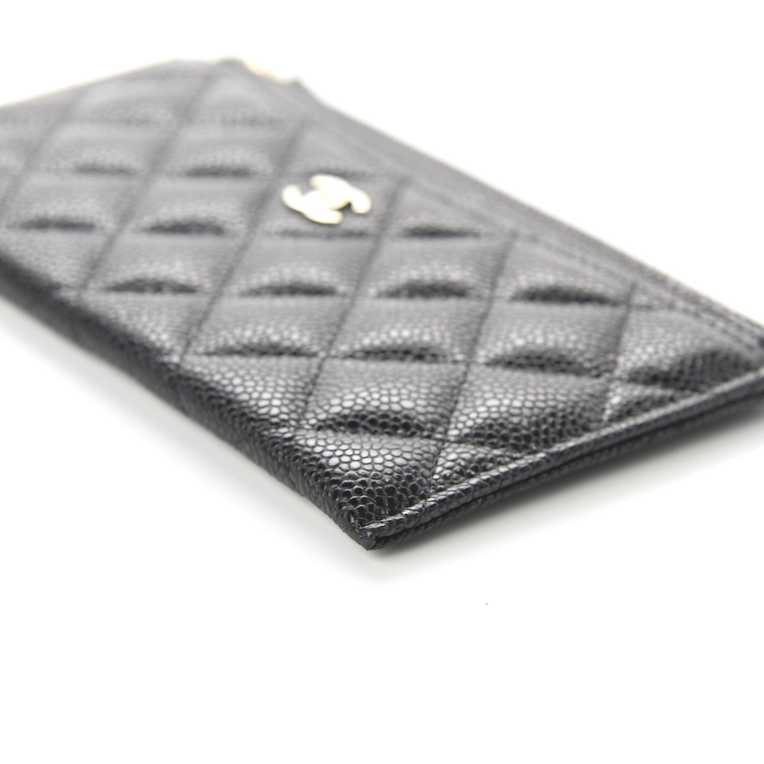 Chanel Caviar Quilted Classic Zip Pouch Black 7 of 10