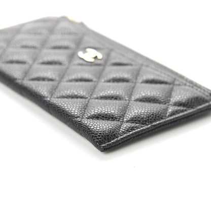 Chanel Caviar Quilted Classic Zip Pouch Black 7 of 10