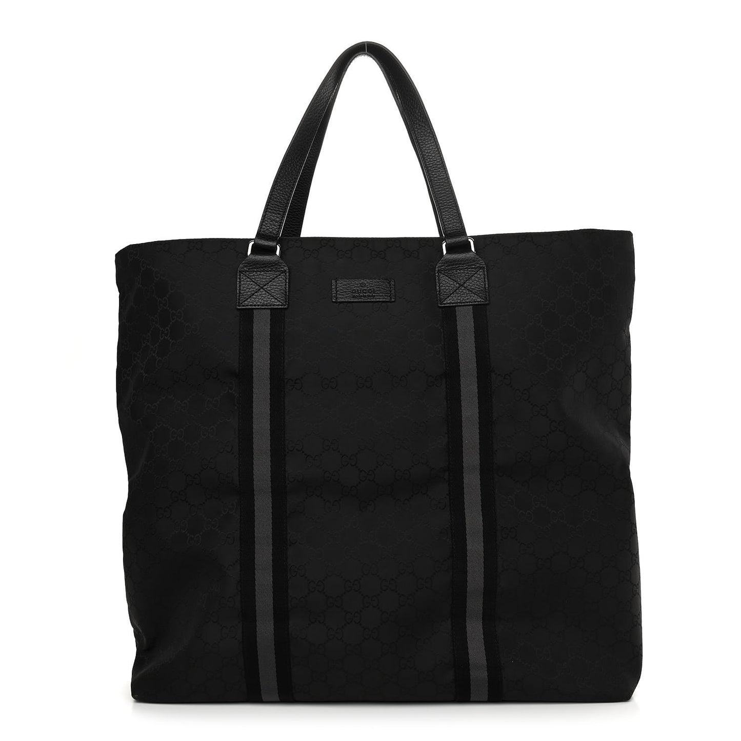 Nylon Monogram Tote Black