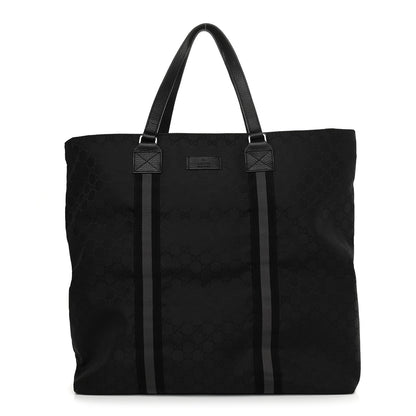 Gucci Nylon Monogram Tote Black 1 of 10