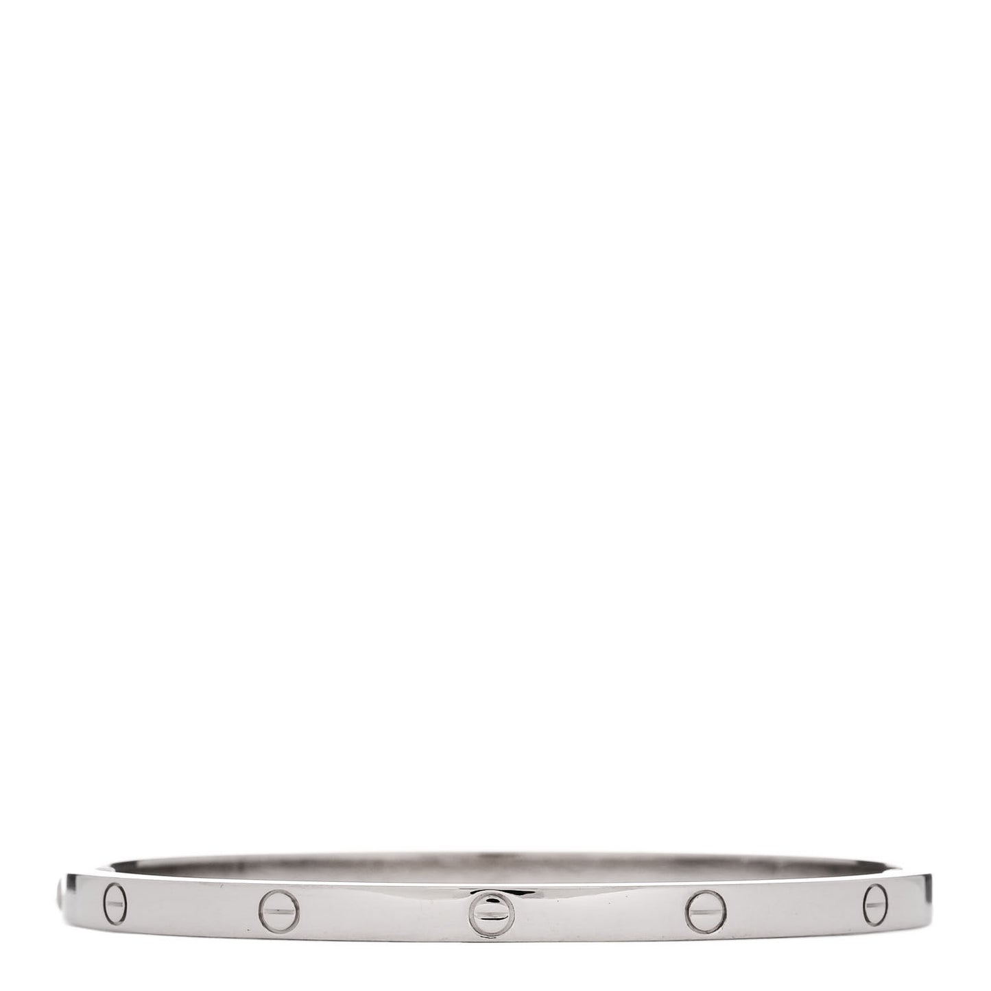 18K White Gold Small LOVE Bracelet 16