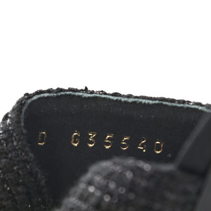 Chanel Tweed Grosgrain Cap Toe Pearl Mule 37.5 Black 8 of 8