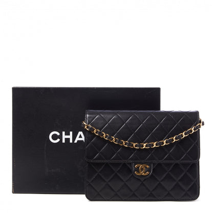 Chanel Lambskin Quilted Small Single Flap Black 9 of 10