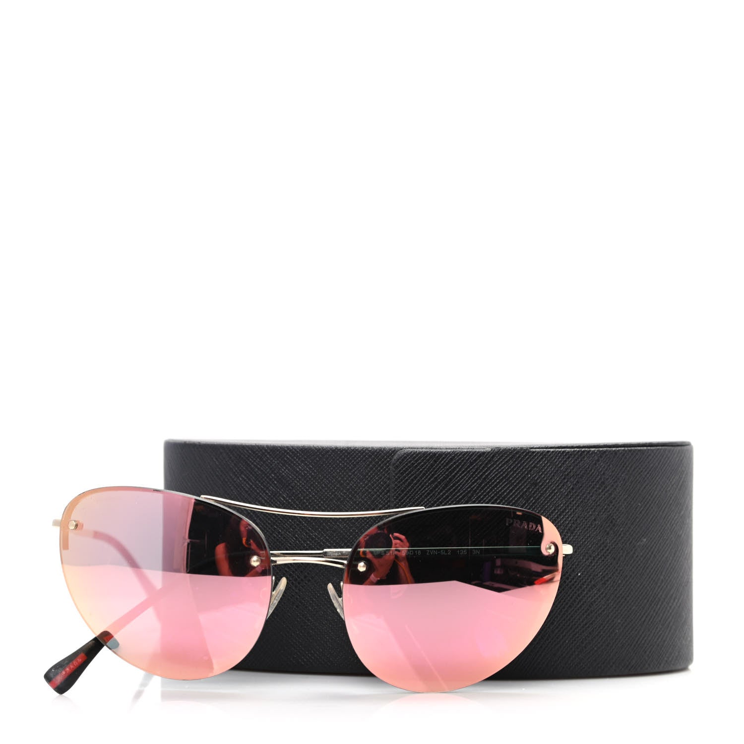 Prada Aviator Sunglasses SPS 51R Gold 8 of 8