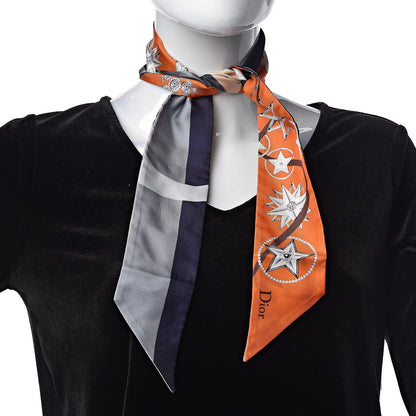 Christian Dior Silk ABCDior S Mitzah Scarf 2 of 4