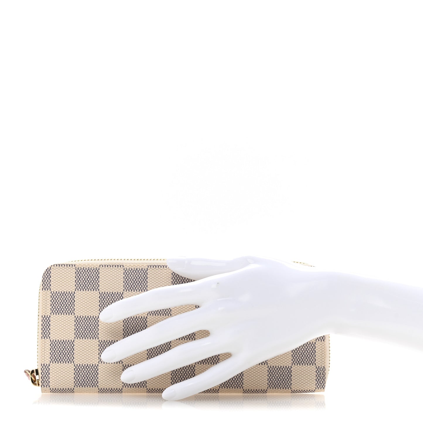 Damier Azur Clemence Wallet Rose Ballerine