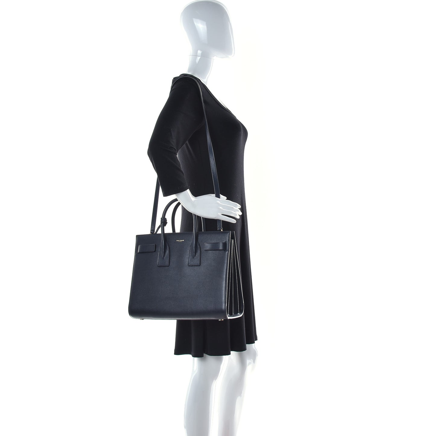 Calfskin Small Sac De Jour Navy