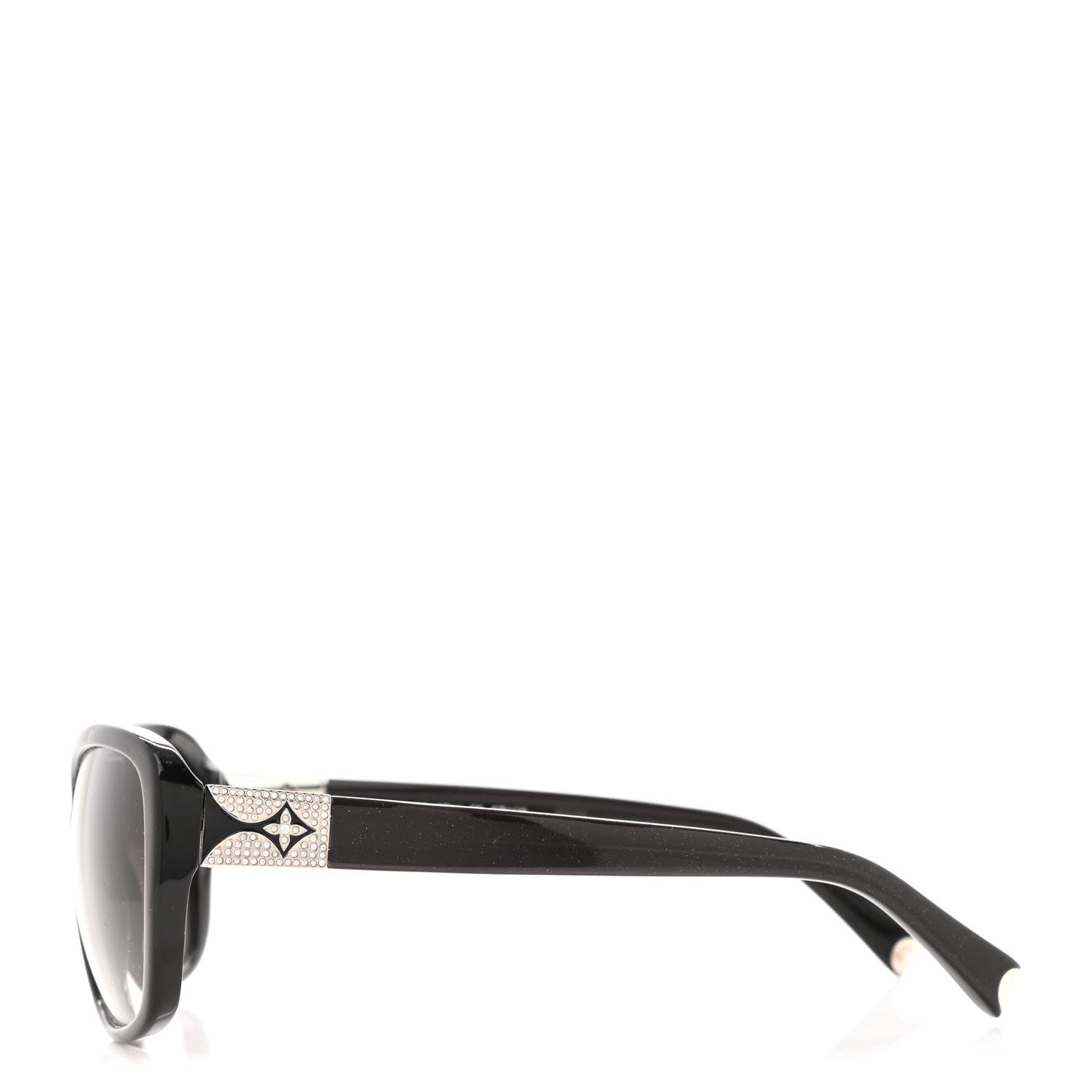 Louis Vuitton Acetate Obsession GM Sunglasses Z0457W Black Glitter 3 of 8