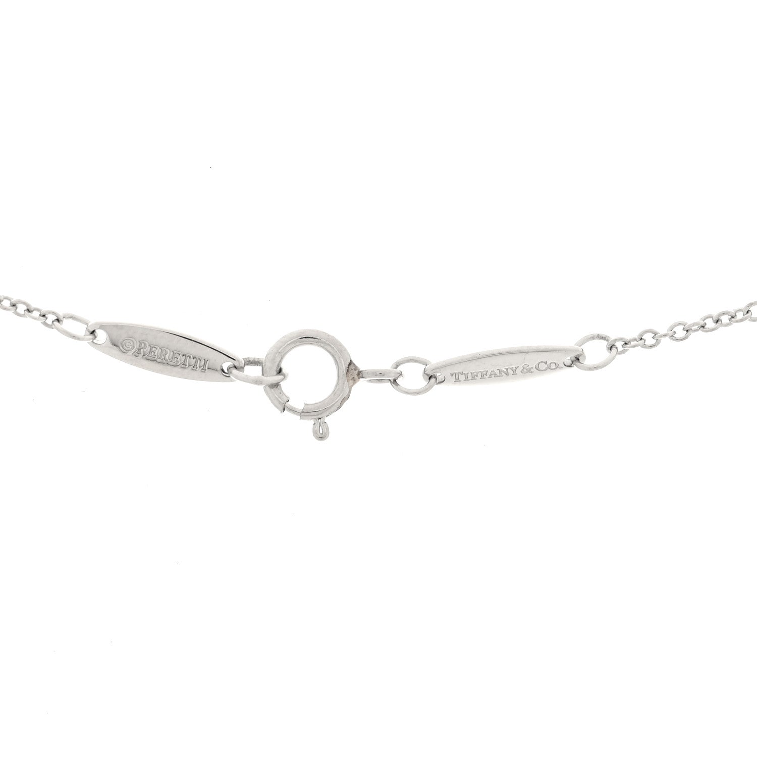 Tiffany Platinum Blue Sapphire .11ct Elsa Peretti Color by the Yard Necklace 4 of 5