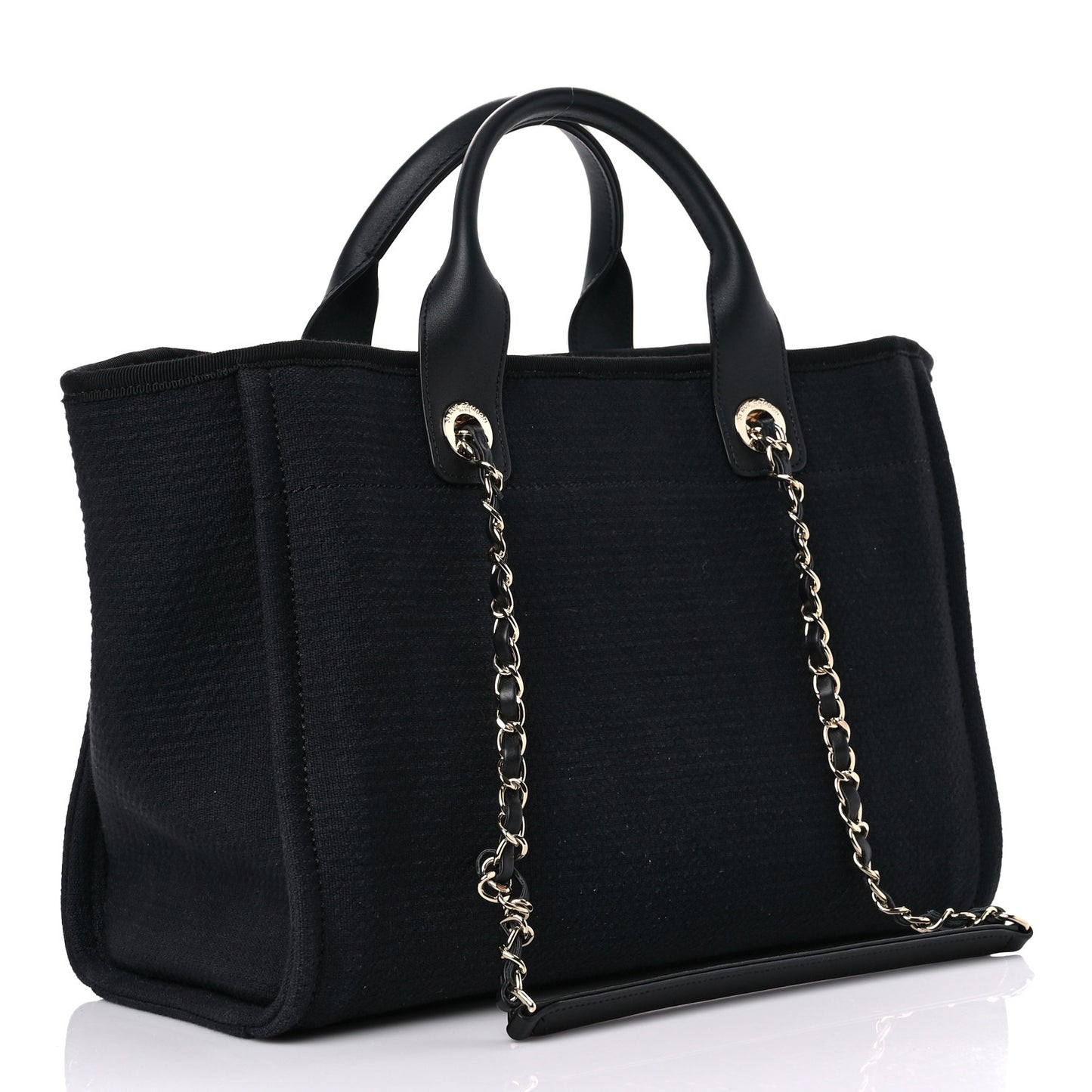 Mixed Fibers Small Deauville Tote Black