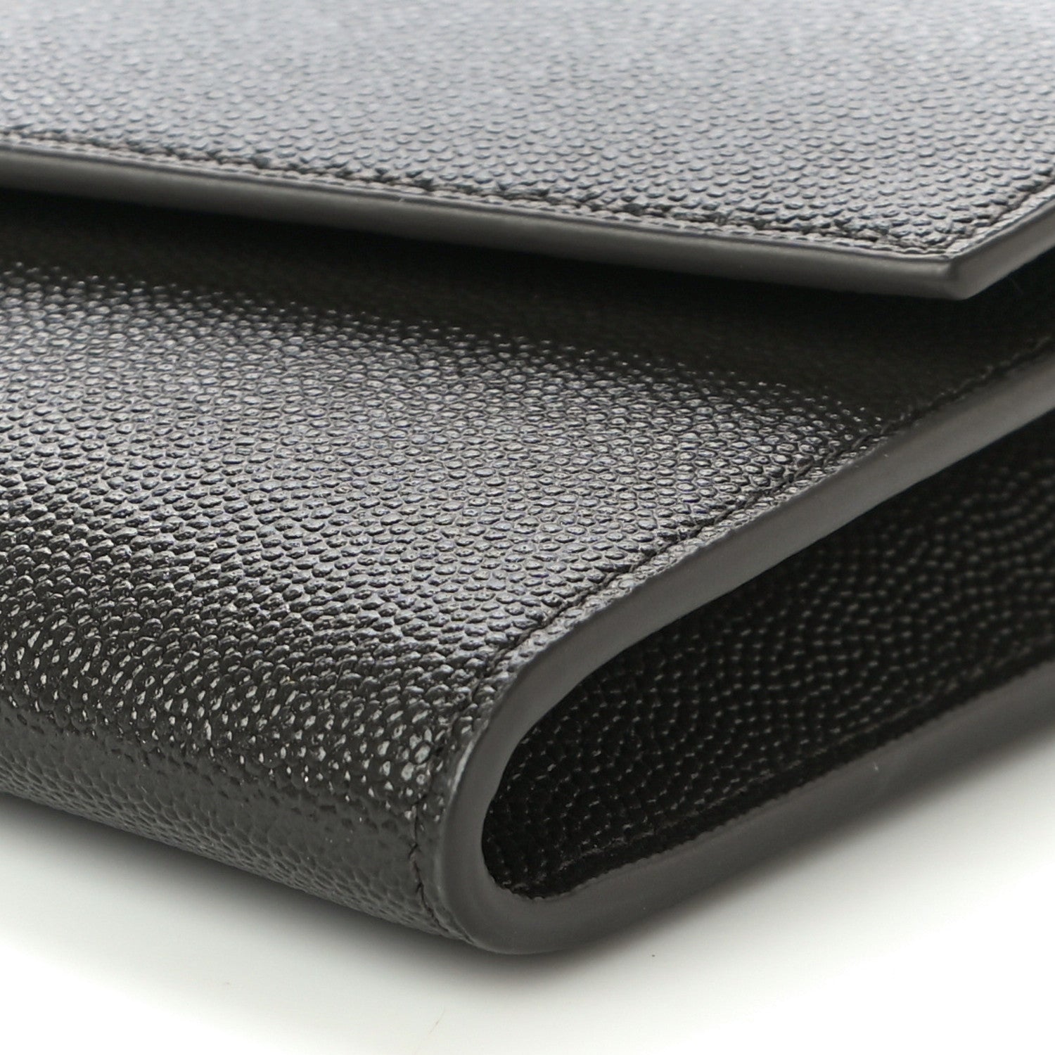 Saint Laurent Grain De Poudre Uptown Chain Wallet Pebble 10 of 10
