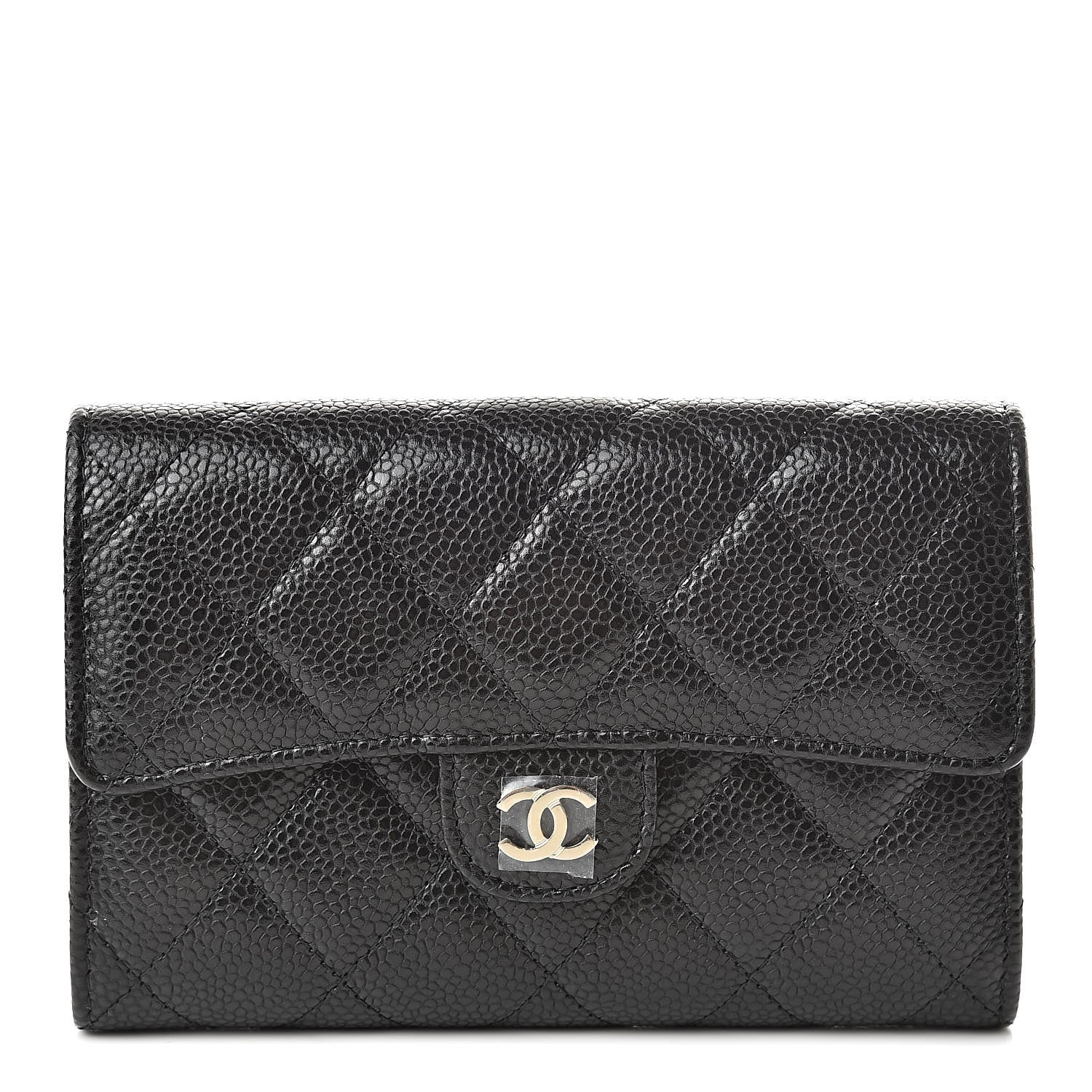 Chanel Caviar Quilted Medium Flap Wallet Black 1 of 9