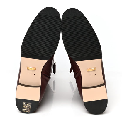 Gucci Calfskin Rajah Tall Boots 37.5 Burgundy 5 of 8