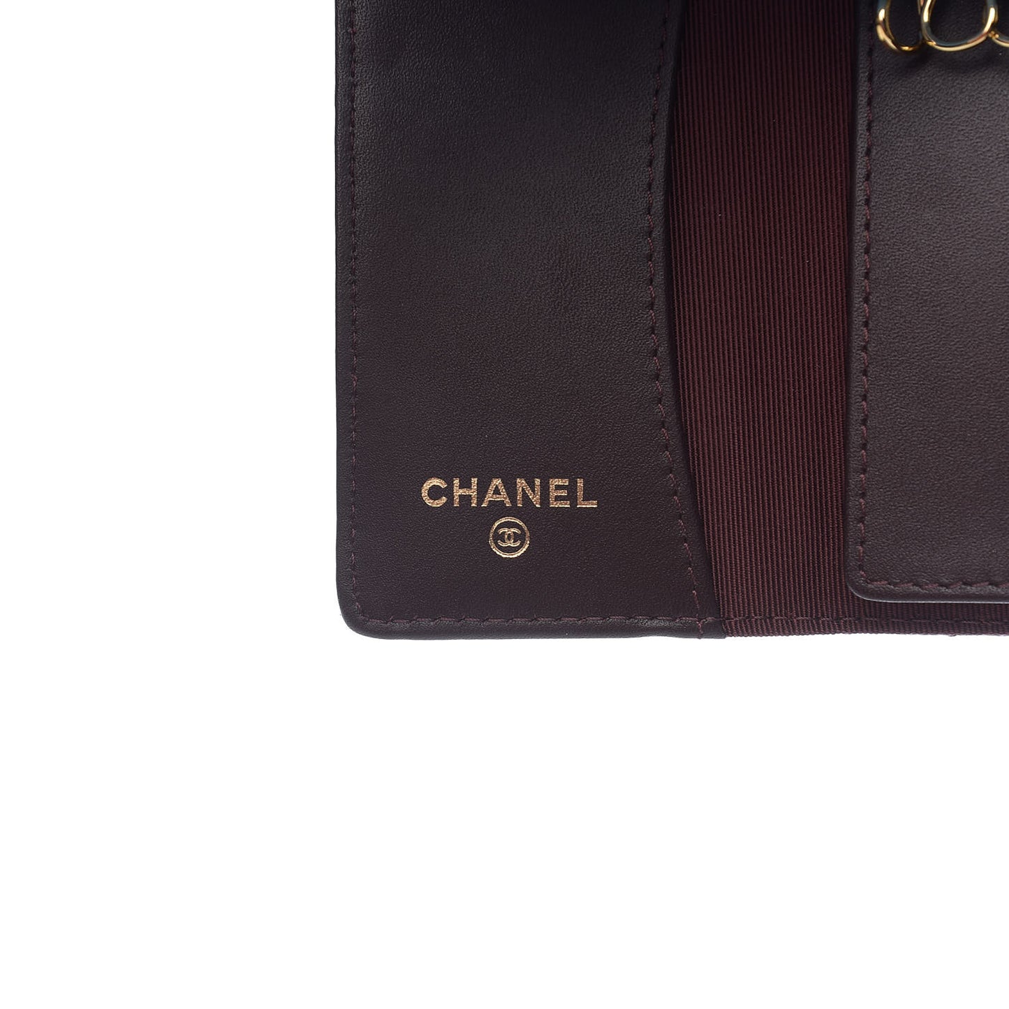 Caviar Quilted 6 Key Holder Black