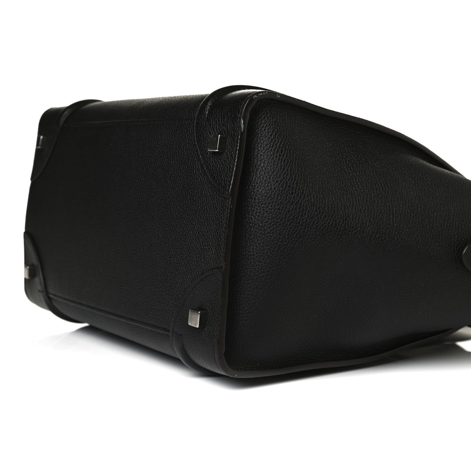 Celine Drummed Calfskin Mini Luggage Black 6 of 14