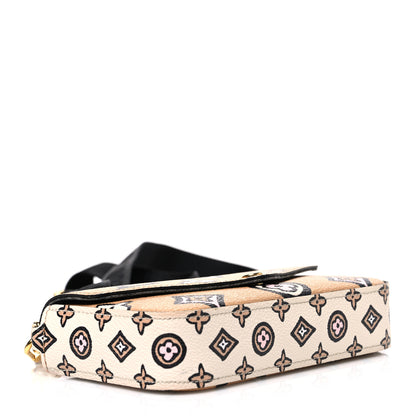 Louis Vuitton Monogram Wild At Heart Felicie Strap & Go Arizona Creme 4 of 9