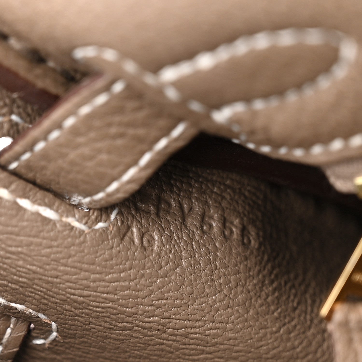 Hermes Togo Kelly Retourne 25 Etoupe 7 of 12