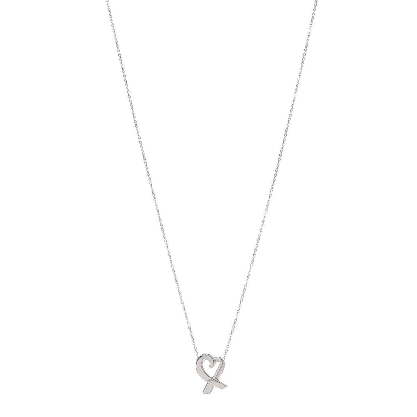 Sterling Silver Small Paloma Picasso Loving Heart Pendant Necklace