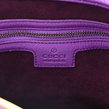 Gucci Goatskin Medium Aphrodite Shoulder Bag Shine Purple 6 of 11