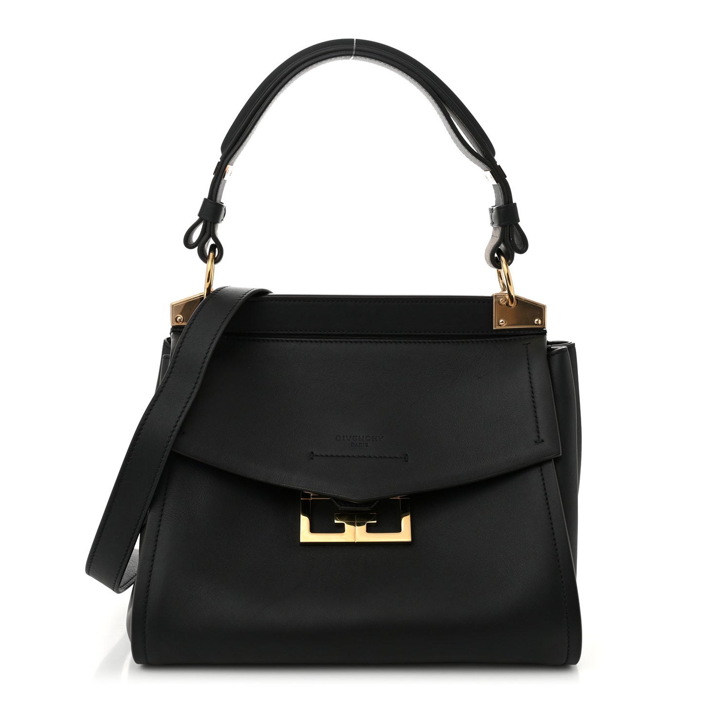 Calfskin Small Mystic Shoulder Bag Black