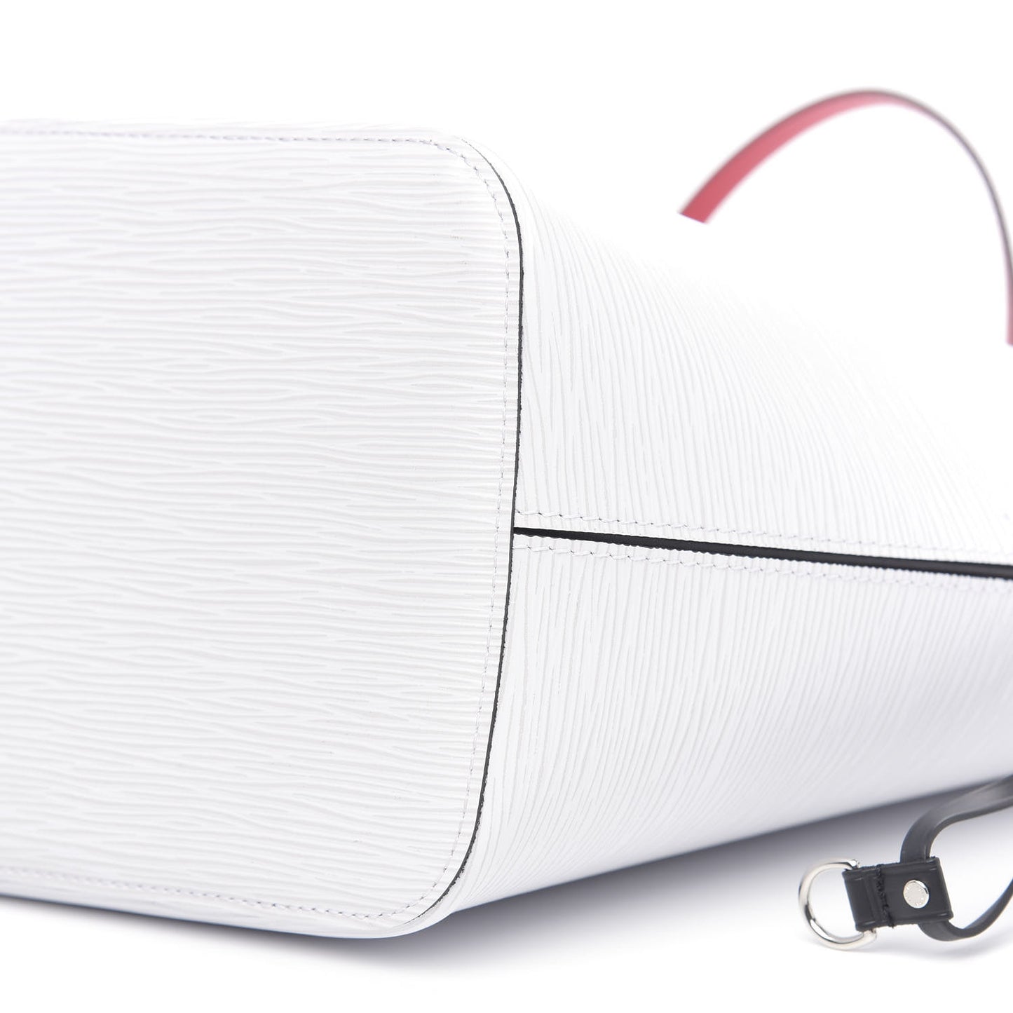 Epi Neverfull MM White Scarlet Black