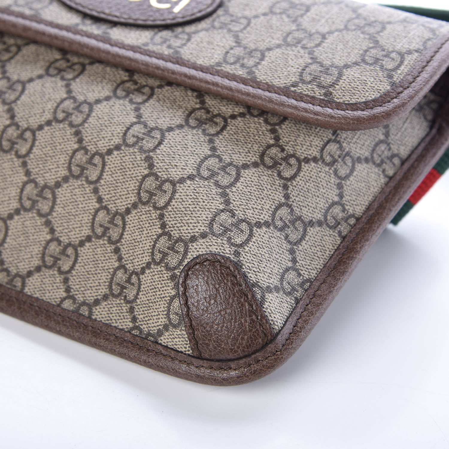 Gucci GG Supreme Monogram Neo Vintage Web Belt Bag Brown 10 of 10