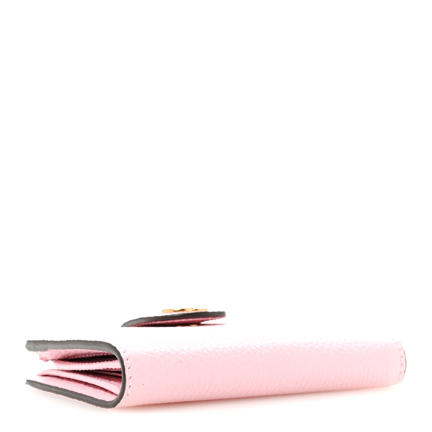 Gucci Piuma Calfskin Medium Bamboo Double G Wallet Pink 4 of 9
