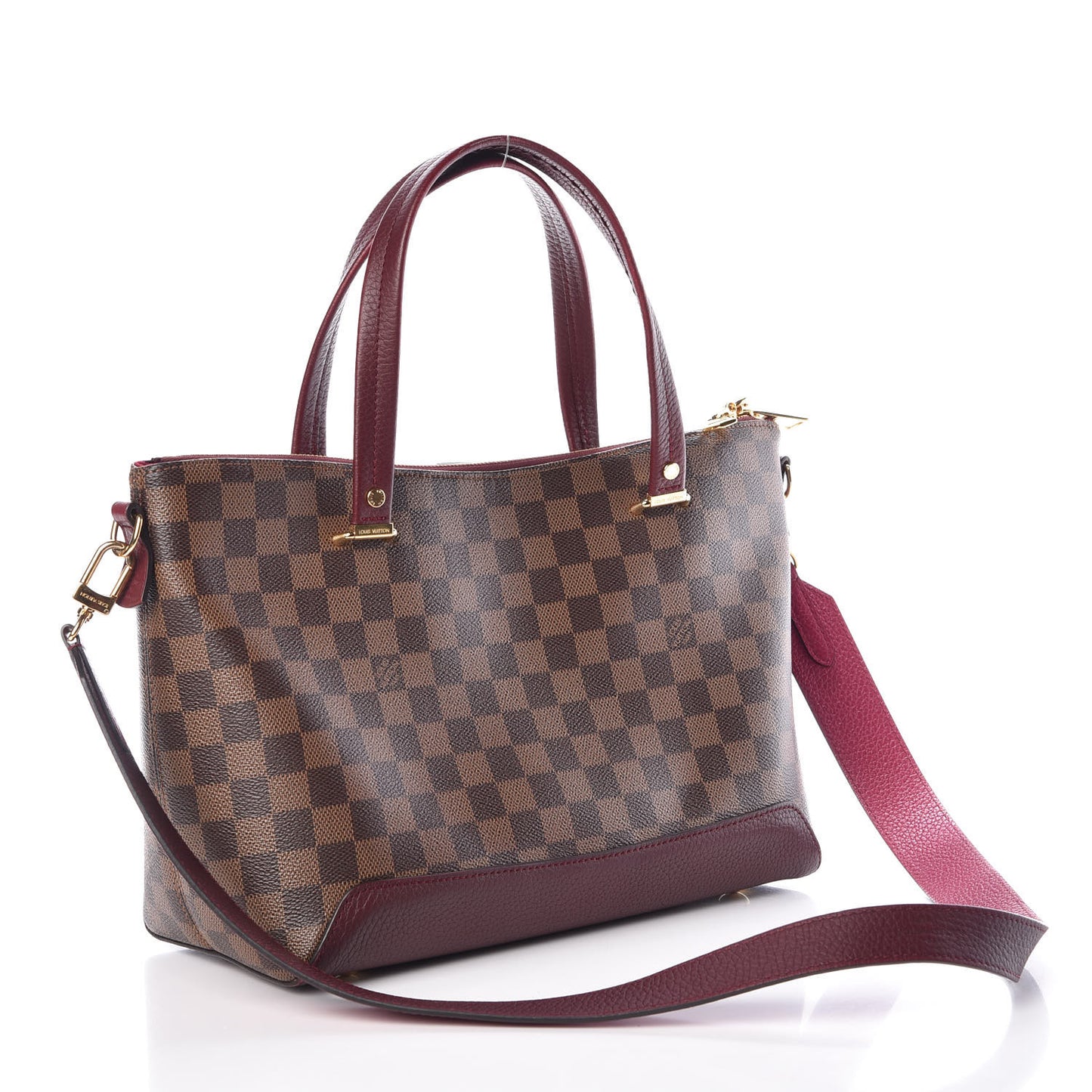 Damier Ebene Cuir Taurillon Hyde Park Fuchsia