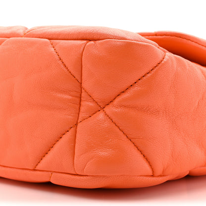 Chanel Lambskin Quilted Medium Chanel 19 Flap Orange 9 of 12