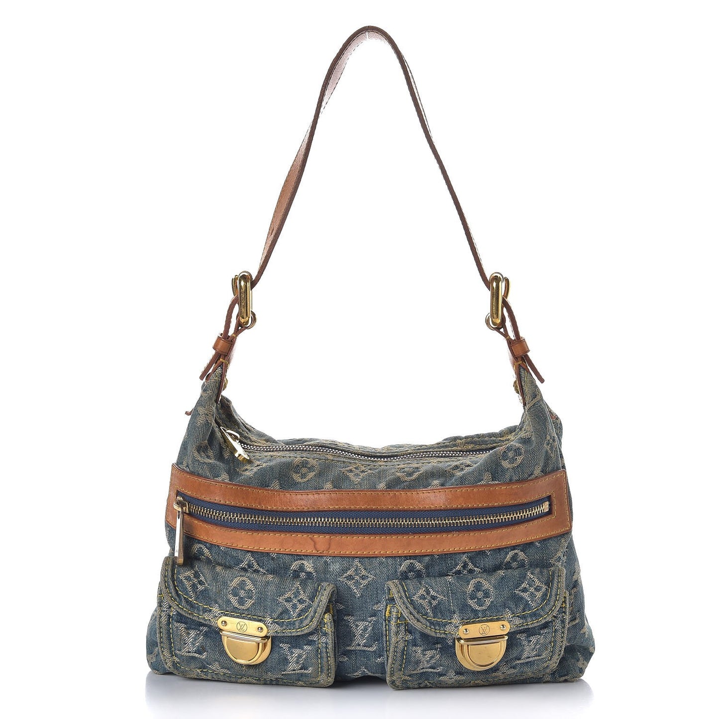 Monogram Denim Baggy PM Blue