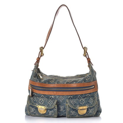 Louis Vuitton Monogram Denim Baggy PM Blue 1 of 22
