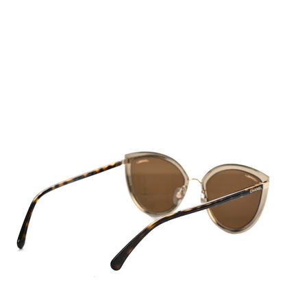 Chanel Metal Cat Eye Sunglasses 4222 Gold 4 of 9