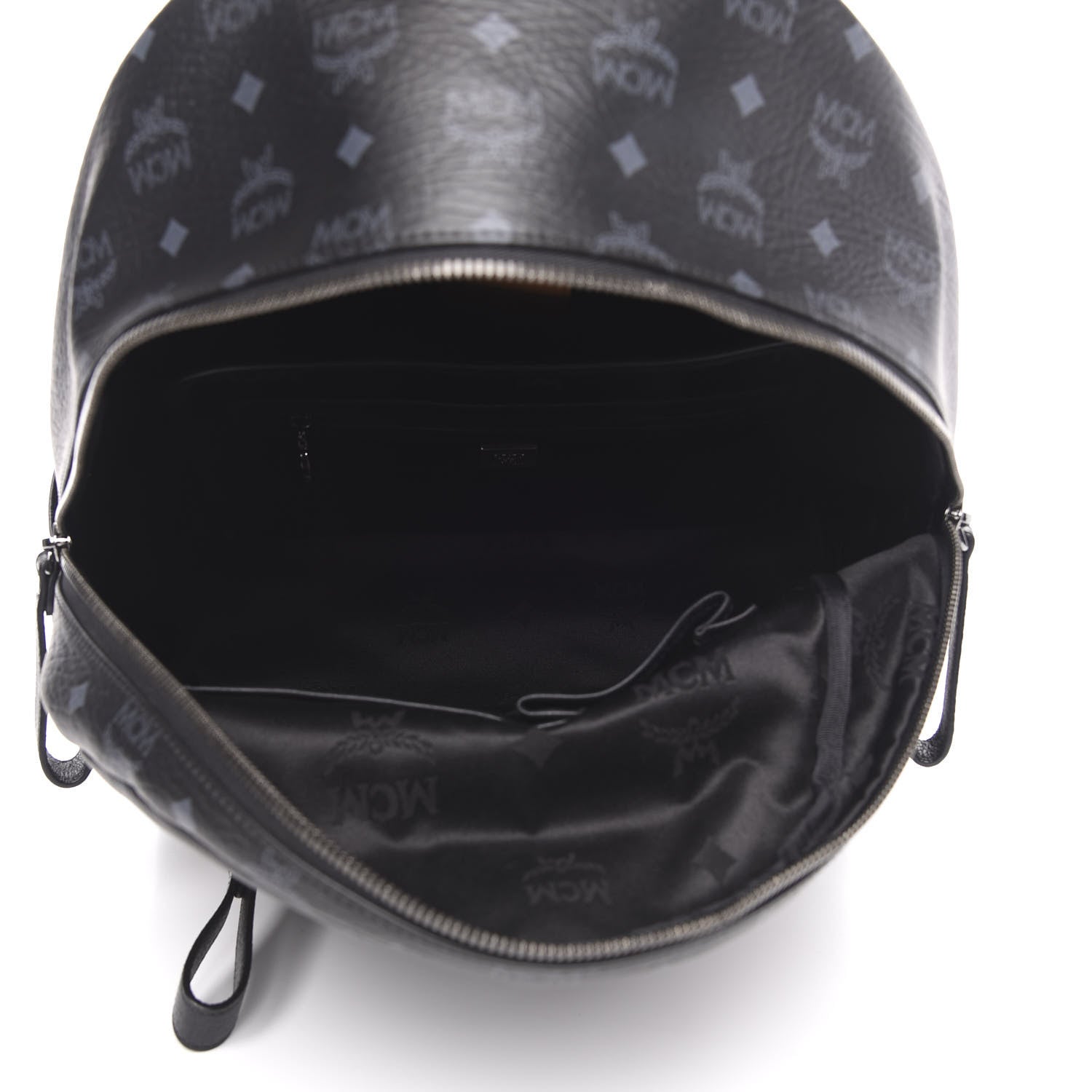 MCM Visetos Medium Stark Backpack Black 4 of 8