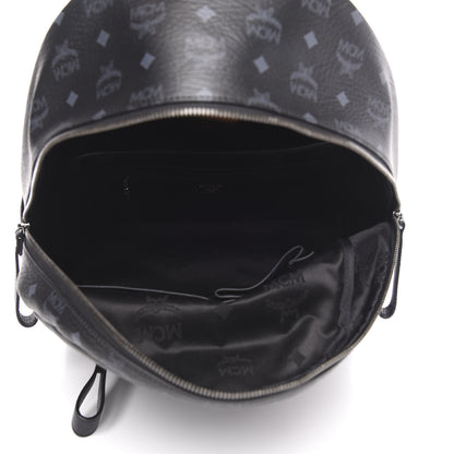 MCM Visetos Medium Stark Backpack Black 4 of 8