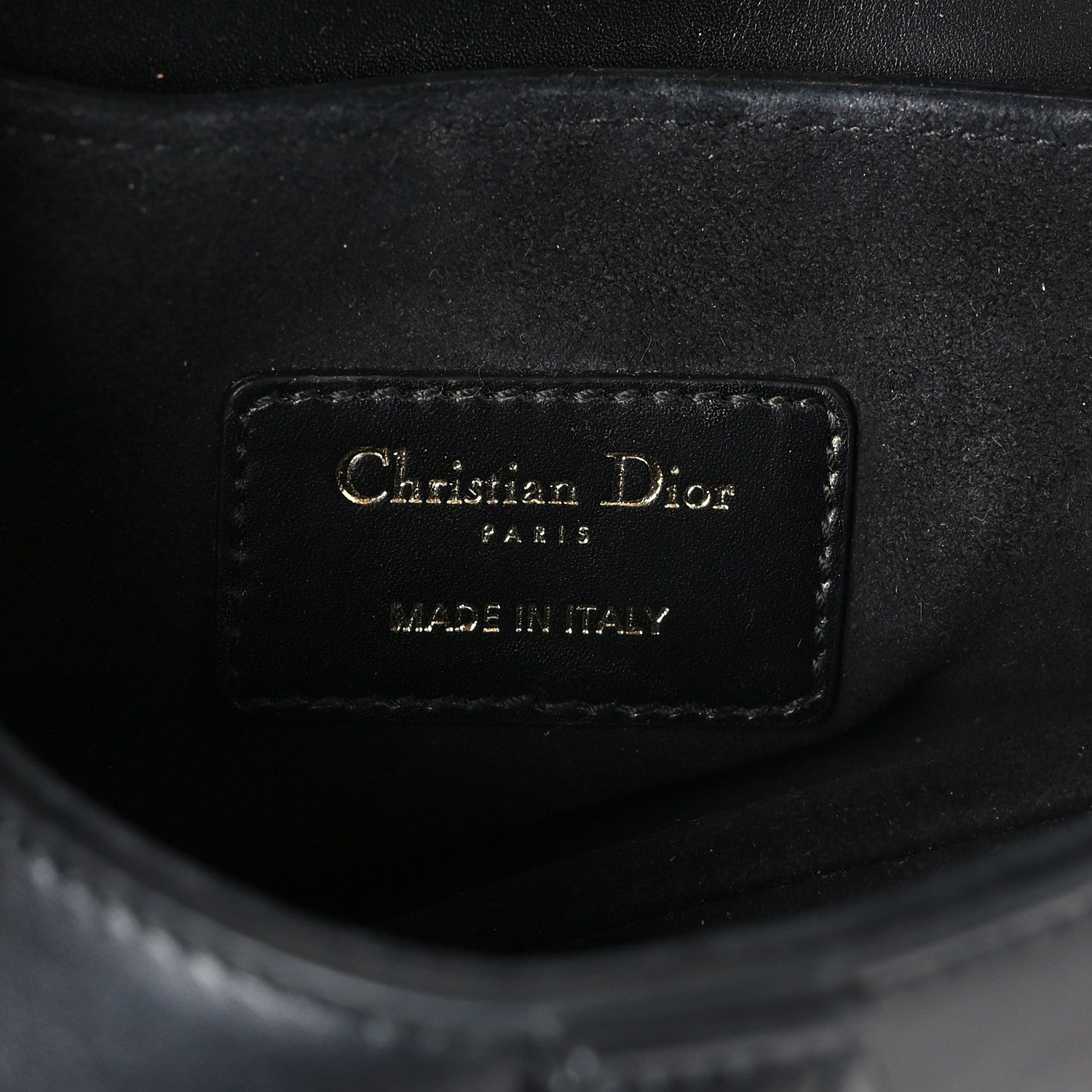 Christian Dior Calfskin Mini Saddle Bag Black 6 of 8